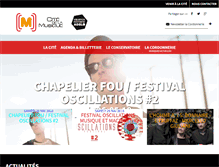 Tablet Screenshot of citemusique-romans.com